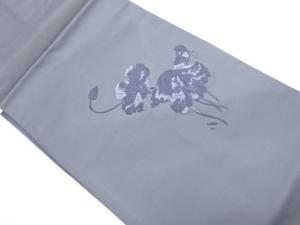 花葉模様織出し名古屋帯